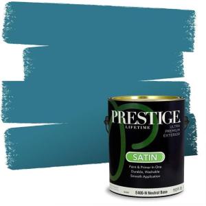 imagePRESTIGE Paints Interior Paint and Primer In One 1Gallon Flat Comparable Match of Sherwin Williams Soothing WhiteSW6502PCM