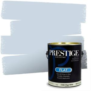 imagePRESTIGE Paints Interior Paint and Primer In One 1Gallon Flat Comparable Match of Sherwin Williams Soothing WhiteSW6526PCM