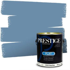 imagePRESTIGE Paints Interior Paint and Primer In One 1Gallon Flat Comparable Match of Sherwin Williams Soothing WhiteSW6529PCM
