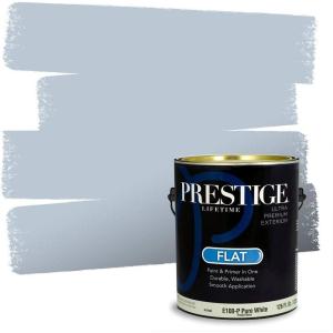 imagePRESTIGE Paints Interior Paint and Primer In One 1Gallon Flat Comparable Match of Sherwin Williams Soothing WhiteSW6534PCM