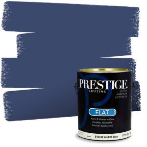 imagePRESTIGE Paints Interior Paint and Primer In One 1Gallon Flat Comparable Match of Sherwin Williams Soothing WhiteSW6538PCM