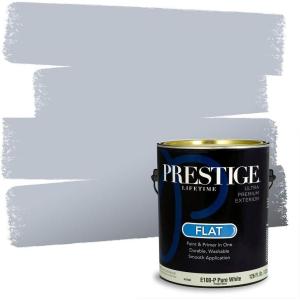 imagePRESTIGE Paints Interior Paint and Primer In One 1Gallon Flat Comparable Match of Sherwin Williams Soothing WhiteSW6541PCM