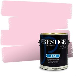 imagePRESTIGE Paints Interior Paint and Primer In One 1Gallon Flat Comparable Match of Valspar Antique CoralRosy Cheeks