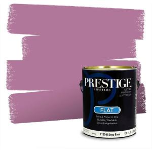 imagePRESTIGE Paints Interior Paint and Primer In One 1Gallon Flat Comparable Match of Valspar Antique CoralSo Long Shadow