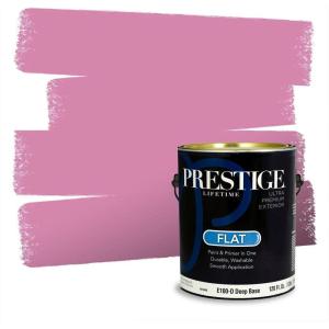 imagePRESTIGE Paints Interior Paint and Primer In One 1Gallon Flat Comparable Match of Valspar Cosmic PinkBerry Twist