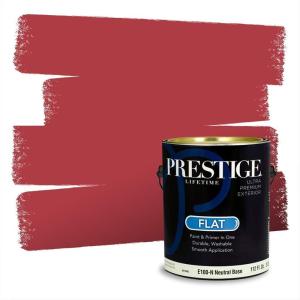 imagePRESTIGE Paints Interior Paint and Primer In One 1Gallon Flat Comparable Match of Valspar Cosmic PinkBright Red