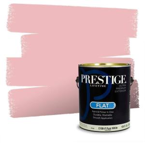 imagePRESTIGE Paints Interior Paint and Primer In One 1Gallon Flat Comparable Match of Valspar Cosmic PinkCamille Pink