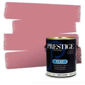 imagePRESTIGE Paints Interior Paint and Primer In One 1Gallon Flat Comparable Match of Valspar Cosmic PinkDoric Pink