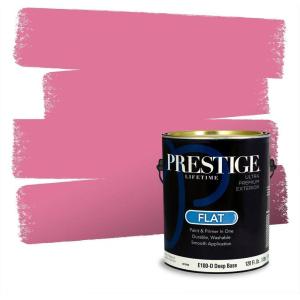imagePRESTIGE Paints Interior Paint and Primer In One 1Gallon Flat Comparable Match of Valspar Cosmic PinkFrosty Berry