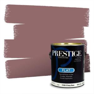 imagePRESTIGE Paints Interior Paint and Primer In One 1Gallon Flat Comparable Match of Valspar Cosmic PinkFruitwood