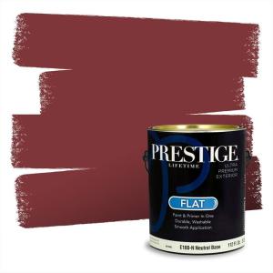 imagePRESTIGE Paints Interior Paint and Primer In One 1Gallon Flat Comparable Match of Valspar Cosmic PinkHeirloom Red