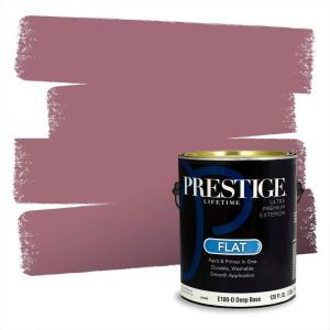 imagePRESTIGE Paints Interior Paint and Primer In One 1Gallon Flat Comparable Match of Valspar Cosmic PinkHigh Country Rose