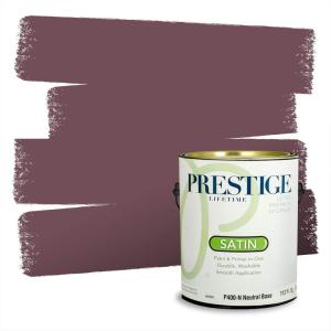 imagePRESTIGE Paints Interior Paint and Primer In One 1Gallon Flat Comparable Match of Valspar Cosmic PinkHotel St Francis Sangre de Christo