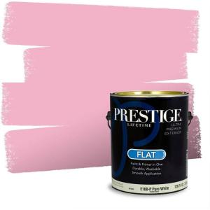 imagePRESTIGE Paints Interior Paint and Primer In One 1Gallon Flat Comparable Match of Valspar Cosmic PinkHushed Rose