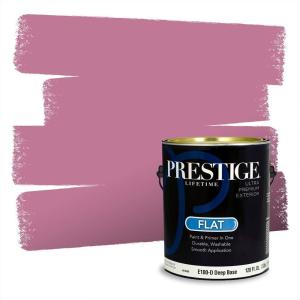 imagePRESTIGE Paints Interior Paint and Primer In One 1Gallon Flat Comparable Match of Valspar Cosmic PinkNice Berry
