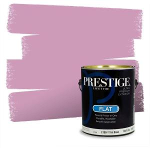 imagePRESTIGE Paints Interior Paint and Primer In One 1Gallon Flat Comparable Match of Valspar Cosmic PinkQuilted Heart