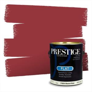 imagePRESTIGE Paints Interior Paint and Primer In One 1Gallon Flat Comparable Match of Valspar Cosmic PinkQuite Red
