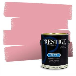 imagePRESTIGE Paints Interior Paint and Primer In One 1Gallon Flat Comparable Match of Valspar Cosmic PinkTimeless Rose