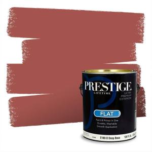 imagePRESTIGE Paints Interior Paint and Primer In One 1Gallon Flat Comparable Match of Valspar Cosmic PinkToasted Cranberry