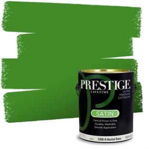 imagePRESTIGE Paints Interior Paint and Primer In One 1Gallon Satin Comparable Match of Sherwin Williams AqueductDirect Green