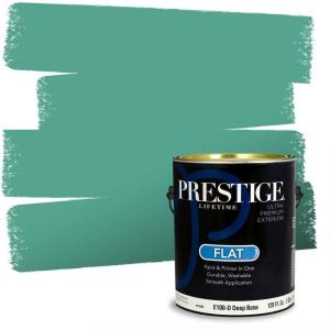 imagePRESTIGE Paints Interior Paint and Primer In One 1Gallon Satin Comparable Match of Sherwin Williams AqueductSW6753PCM