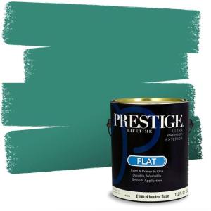 imagePRESTIGE Paints Interior Paint and Primer In One 1Gallon Satin Comparable Match of Sherwin Williams AqueductSW6754PCM