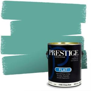 imagePRESTIGE Paints Interior Paint and Primer In One 1Gallon Satin Comparable Match of Sherwin Williams AqueductSW6760PCM