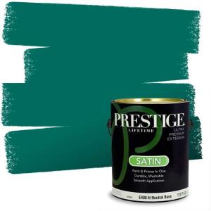 imagePRESTIGE Paints Interior Paint and Primer In One 1Gallon Satin Comparable Match of Sherwin Williams AqueductSW6762PCM