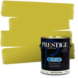 imagePRESTIGE Paints Interior Paint and Primer In One 1Gallon Satin Comparable Match of Sherwin Williams AqueductSW6918PCM