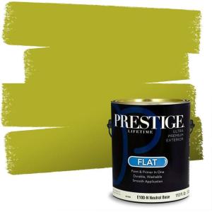 imagePRESTIGE Paints Interior Paint and Primer In One 1Gallon Satin Comparable Match of Sherwin Williams AqueductSW6919PCM