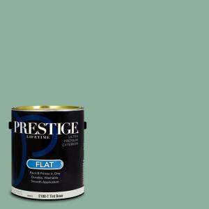 imagePRESTIGE Paints Interior Paint and Primer In One 1Gallon Satin Comparable Match of Sherwin Williams Kale GreenSW6458PCM