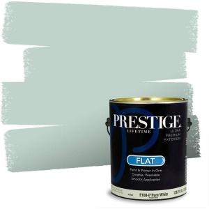 imagePRESTIGE Paints Interior Paint and Primer In One 1Gallon Satin Comparable Match of Sherwin Williams Kale GreenSW6470PCM