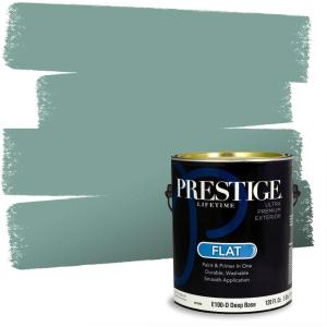 imagePRESTIGE Paints Interior Paint and Primer In One 1Gallon Satin Comparable Match of Sherwin Williams Kale GreenSW6472PCM