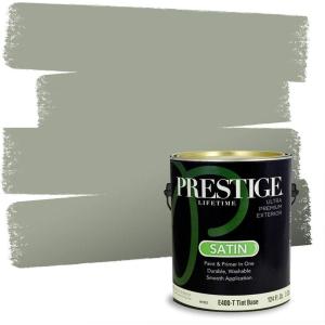 imagePRESTIGE Paints Interior Paint and Primer In One 1Gallon Satin Comparable Match of Sherwin Williams Secret GardenCoastal Plain