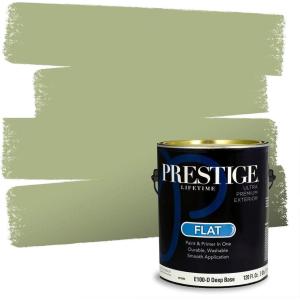 imagePRESTIGE Paints Interior Paint and Primer In One 1Gallon Satin Comparable Match of Sherwin Williams Secret GardenGreat Green