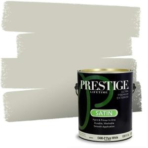 imagePRESTIGE Paints Interior Paint and Primer In One 1Gallon Satin Comparable Match of Sherwin Williams Secret GardenLiveable Green