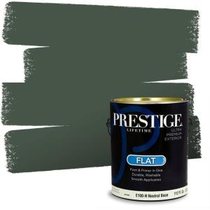 imagePRESTIGE Paints Interior Paint and Primer In One 1Gallon Satin Comparable Match of Sherwin Williams Secret GardenRock Garden