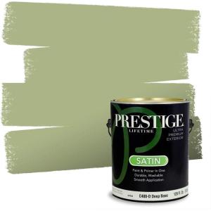 imagePRESTIGE Paints Interior Paint and Primer In One 1Gallon Satin Comparable Match of Sherwin Williams Secret GardenSW6430PCM