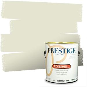 imagePRESTIGE Paints Interior Paint and Primer In One 1Gallon Satin Comparable Match of Sherwin Williams Secret GardenSprout
