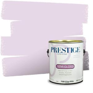 imagePRESTIGE Paints Interior Paint and Primer In One 1Gallon Satin Comparable Match of Valspar Classical VioletEaster Morning