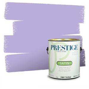 imagePRESTIGE Paints Interior Paint and Primer In One 1Gallon Satin Comparable Match of Valspar Classical VioletImperial Lilac