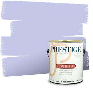 imagePRESTIGE Paints Interior Paint and Primer In One 1Gallon Satin Comparable Match of Valspar Classical VioletIris Moon