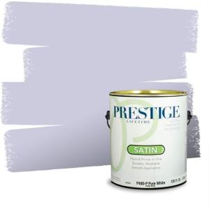 imagePRESTIGE Paints Interior Paint and Primer In One 1Gallon Satin Comparable Match of Valspar Classical VioletLavender Escape