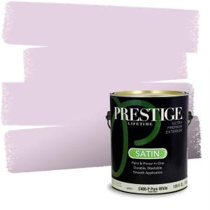 imagePRESTIGE Paints Interior Paint and Primer In One 1Gallon Satin Comparable Match of Valspar Classical VioletLilac Lane
