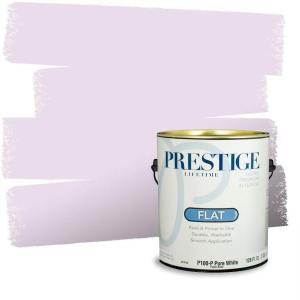 imagePRESTIGE Paints Interior Paint and Primer In One 1Gallon Satin Comparable Match of Valspar Classical VioletPale Orchid
