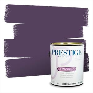 imagePRESTIGE Paints Interior Paint and Primer In One 1Gallon Satin Comparable Match of Valspar Classical VioletPlum Good