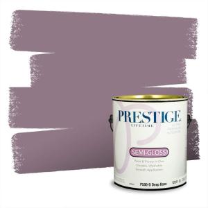 imagePRESTIGE Paints Interior Paint and Primer In One 1Gallon Satin Comparable Match of Valspar Classical VioletPlum Legacy