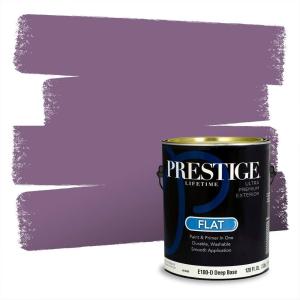 imagePRESTIGE Paints Interior Paint and Primer In One 1Gallon Satin Comparable Match of Valspar Classical VioletVS104Dusky Purple