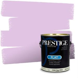 imagePRESTIGE Paints Interior Paint and Primer In One 1Gallon Satin Comparable Match of Valspar Classical VioletVS118Lavender Quartz