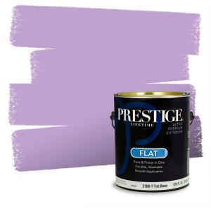 imagePRESTIGE Paints Interior Paint and Primer In One 1Gallon Satin Comparable Match of Valspar Classical VioletVS125Purple Gala